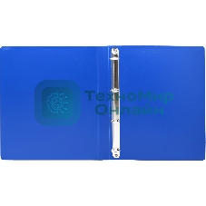 Папка на 4-х кольцах Silwerhof Eco A4, пластик, 0.5мм, синий