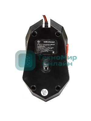 Мышь проводная Dialog Nakatomi MOG-08U черный, 2400 dpi, USB, кнопки - 6