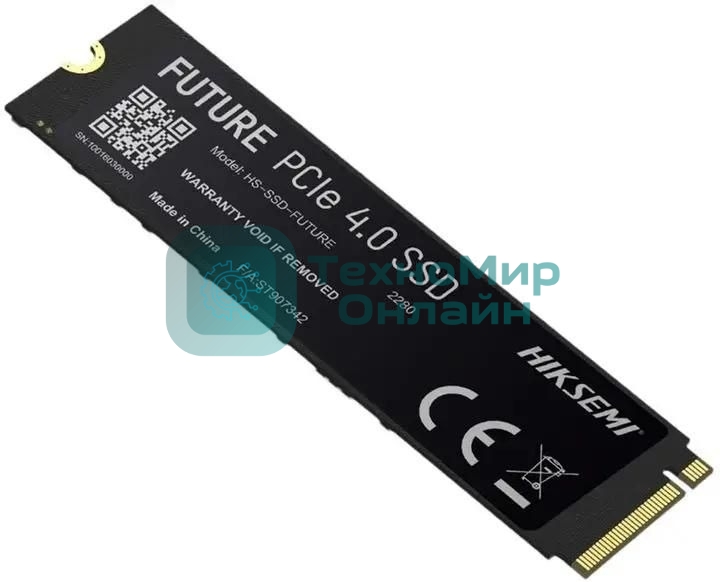 Твердотельный накопитель SSD M.2 HIKSEMI 512Gb (PCI-E 4.0 x4, up to 7050/4200MBs, 3D TLC, 900TbW)