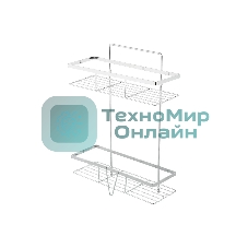 Полка двухъярусная подвесная РЫЖИЙ КОТ COZY-CR-4, 30x11x40 см (312069)