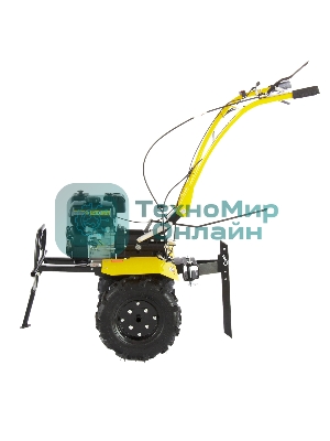 Мотоблок Denzel DPT-270X, 7 л.с., диск.сцеп, шир 90 см, глуб 35 см, фрез 3х4, ВОМ, передачи 2В/1Н