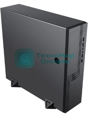Компьютерный корпус Slim Case Powerman EL555 черный PM-300ATX 2хUSB 3.0+2хUSB 2.0,HD,Audio mATX, miniATX