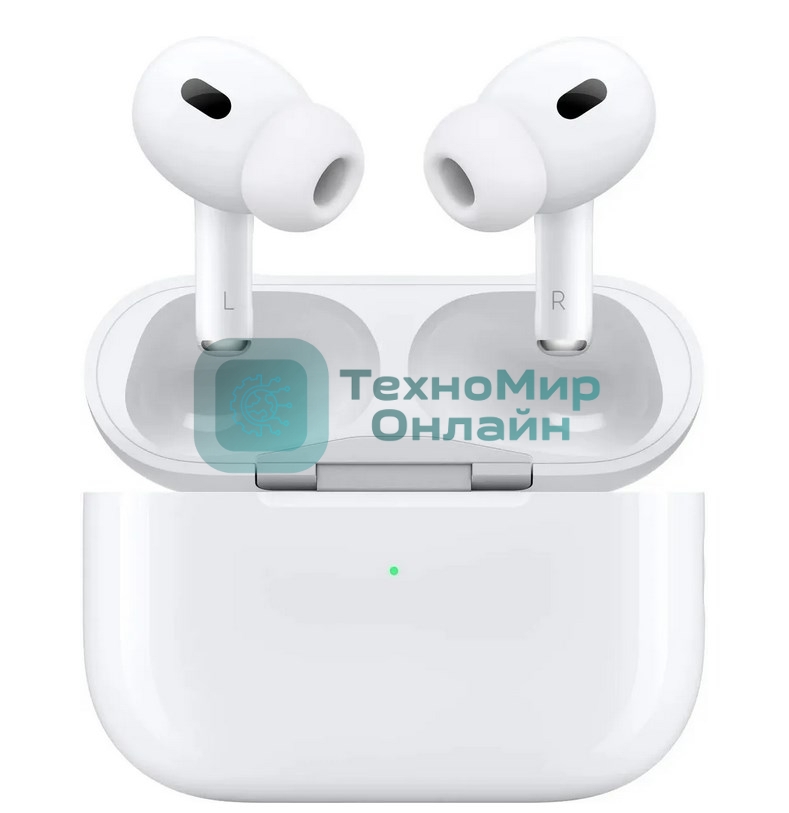 Наушники TWS Apple AirPods Pro 2 белый, вкладыши, Bluetooth, активное шумоподавление
