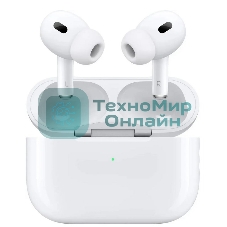 Наушники TWS Apple AirPods Pro 2 белый, вкладыши, Bluetooth, активное шумоподавление