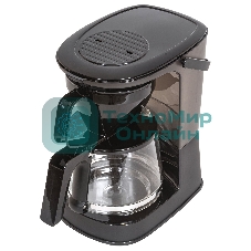 Кофеварка капельная SUPRA CMS-1240 черный, исп. кофе - молотый, 1.25 л, 750 Вт.