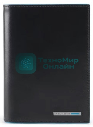 Обложка для документов Piquadro Blue Square PP5246B2R/N черный натур.кожа