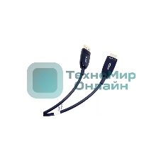 Активный оптический кабель VCOM DP1.2v-->HDMI2.0v 15м D3752B-15.0