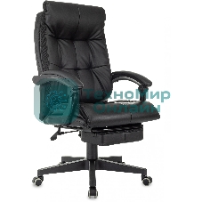 Кресло Бюрократ CH-824MSG-BF черный, экокожа