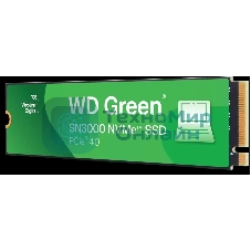 Накопитель SSD Western Digital WD Green SN3000, 1Tb M.2 2280, PCI-E 3x4, R/W - 5000/4200 MB/s