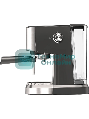 Кофеварка рожковая ARESA AR-1612 черный, исп. кофе - молотый, 1,5 л, 1100 Вт, 15 бар