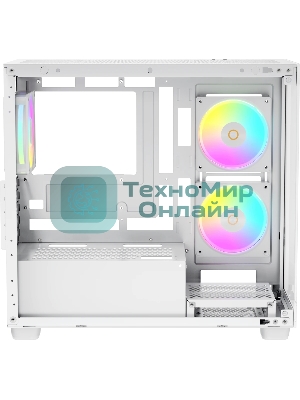 Компьютерный корпус Case Ocypus Gaммa C52 WH ARGB mATX/win/white/3 ARGB fans/no PSU/Tempered Glass