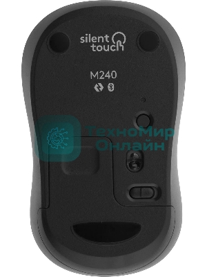 Мышь беспроводная Logitech M240 SILENT графитовый, 4000 dpi, Bluetooth, кнопки - 3