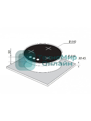 Газовая варочная панель Maunfeld EGHG.43.23CB\G черный