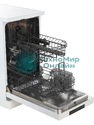 Посудомоечная машина Gorenje GS520E15W, белая, 44.8 см, 9 компл., 47 дБ, класс A++