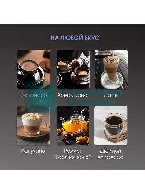 Кофемашина автоматическая Zigmund & Shtain ZACM-2000 серый металлик, исп. кофе - зерновой, 1.5 л, 1350 Вт, 20 бар