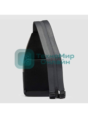 Рюкзак слинг мужской Piquadro Urban CA6540UB00/NGR, кожа, черный/серый