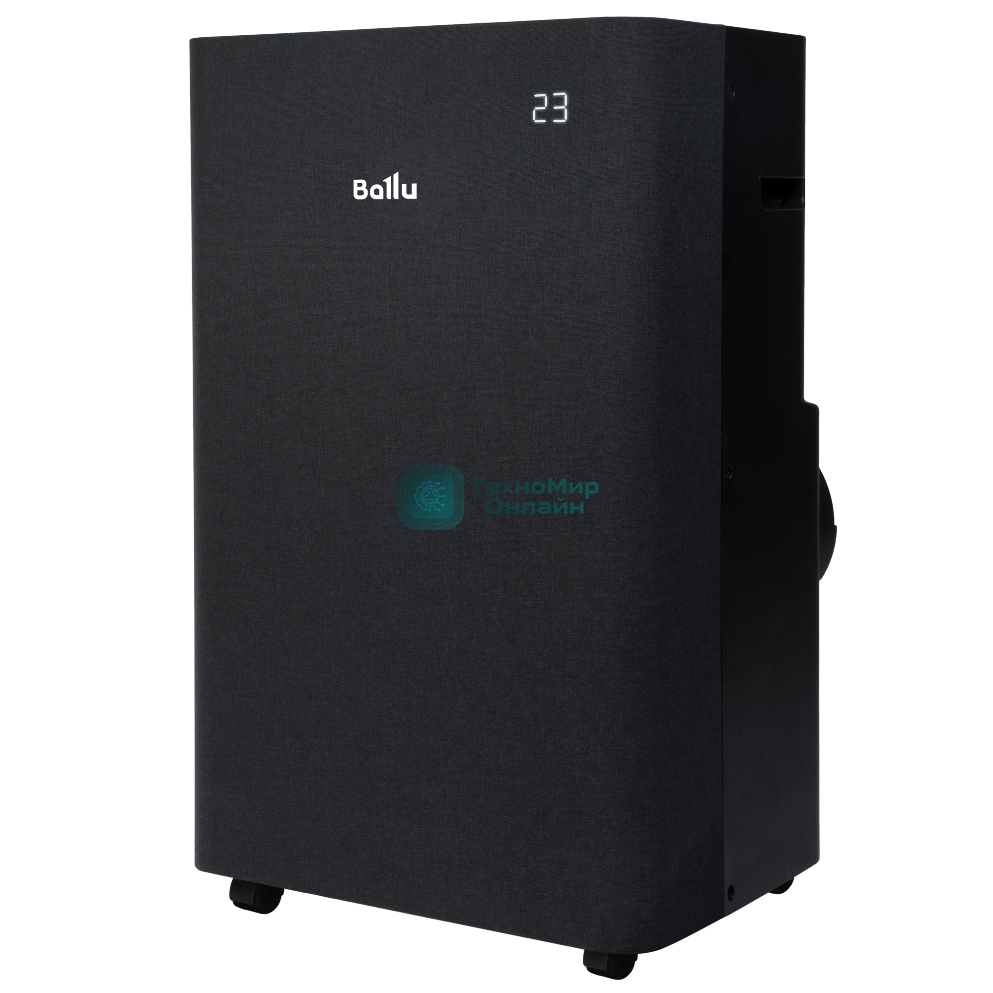 Кондиционер мобильный Ballu Velure BPAC-12 EW/N6 12000 BTU, 30 м², 50 дБ, охлаждение, осушение, черный
