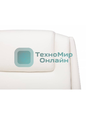 Кресло Бюрократ DUKE белый, кожа