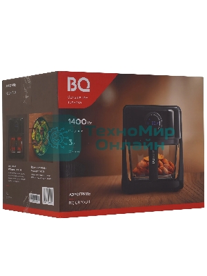 Аэрогриль BQ GR2004 черный, 1400 Вт, 3 л, сенсор, 8 программ