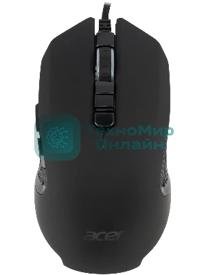 Мышь проводная Acer OMW160 черный, 6400 dpi, USB, кнопки - 8