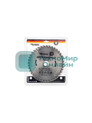 Диск пильный Kranz 210 мм х 40 зуб х 30 мм