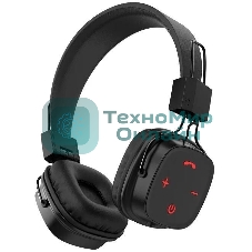 Беспроводные наушники Aksberry U1 черный, накладные, Bluetooth, складная конструкция, до 6 ч