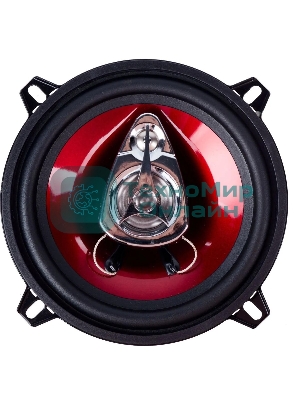 Колонки автомобильные Kicx SP 133 100Вт 89дБ 4Ом 13см (5дюйм) (ком.:2кол.) коаксиальные трехполосные