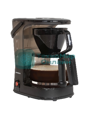 Кофеварка капельная SUPRA CMS-1240 черный, исп. кофе - молотый, 1.25 л, 750 Вт.