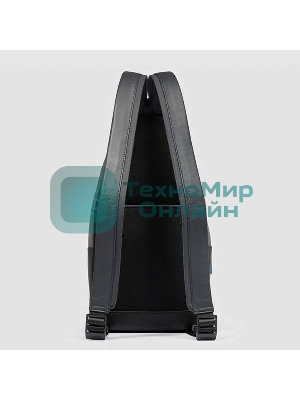 Рюкзак слинг мужской Piquadro Urban CA6540UB00/NGR, кожа, черный/серый