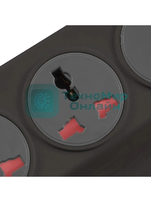 Сетевой фильтр Buro 500UNH-1.8-BG 1.8м (5 розеток) черный/серый (коробка)