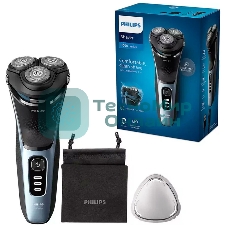 Электробритва Philips S3243/12 черный/голубой