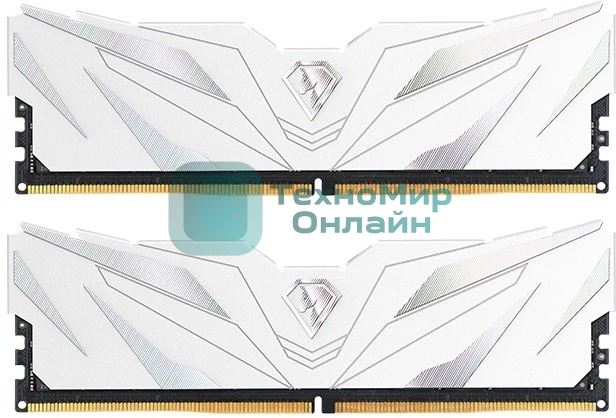 Оперативная память Netac Shadow II, DDR5, 32Gb (2x16Gb), 5600 MHz, CL46, DIMM, с радиатором, белый