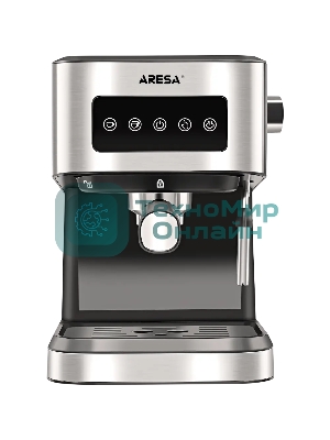 Кофеварка рожковая ARESA AR-1612 черный, исп. кофе - молотый, 1,5 л, 1100 Вт, 15 бар