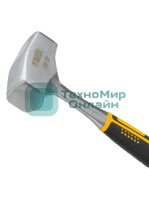 Кувалда Denzel 1,5 кг, цельнометаллическая, двухкомпонентная рукоятка