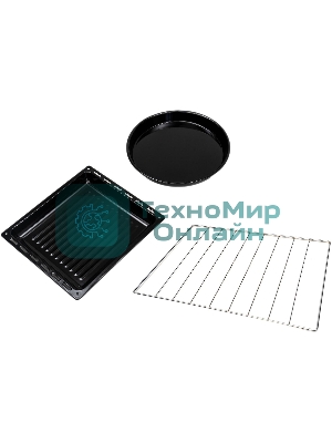 Мини-печь Kraft KF-MO3801BL, черный, 38 л.