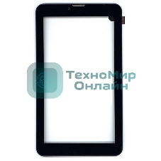 Сенсорное стекло (тачскрин) для Irbis TZ71, черное с рамкой