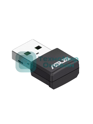 Роутер ASUS USB-AX55 NANO 90IG06X0-MO0B00 WI-FI 802.11ax/ac/a/g/n, 400 + 867 Mbps USB 3.0 Adapter + 2 антенны