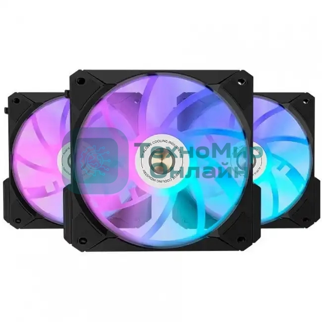 Вентилятор для корпуса Alseye i12B-K3 черный, 120 мм, 1800 об/мин, 33.2 дБ, 4 pin