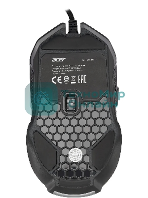 Мышь проводная Acer OMW160 черный, 6400 dpi, USB, кнопки - 8
