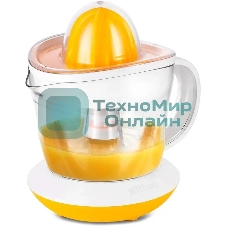 Соковыжималка цитрусовая Kitfort КТ-1148-1 25Вт рез.сок.:700мл. белый/желтый