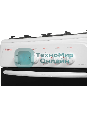 Плита газовая Gefest CG 50М02 К73 белый, конфорок 4 шт, духовка 42 л, 50 см x 85 см x 53 см
