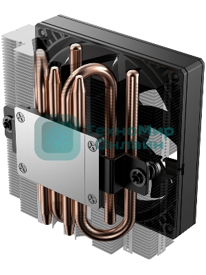 Кулер для процессора ID-COOLING IS-53-XT BLACK LGA1851/1700/1200/115X/AM5/AM4 низкопрофильный высота 53мм (24шт/кор, TDP 120W, PWM, 4 тепл.трубок/медная база, FAN 92мм, черный) BOX
