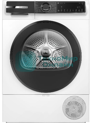 Сушильная машина Bosch Serie 6 WQK25200ME, с тепловым насосом, макс.загрузка - 10 кг, Класс энергоэфф-ти: A++, LED-дисплей с текстовой информацией. 15 автопрограмм сушки,Easy Clean with A++,габариты: 842x598x613 mm, белый