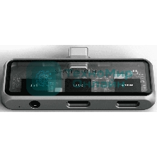 USB-концентратор Satechi Mobile XR Hub with Audio (2х USB Type-C, Mini jack), до 100 Вт, Серый Док-станция ST-HXRAJM