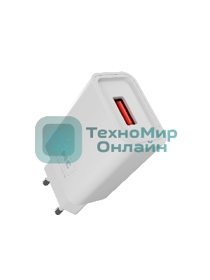 Сетевое зарядное устройство MORE CHOICE (4620202555694) NC07i СЗУ 1USB 2.0A, белый