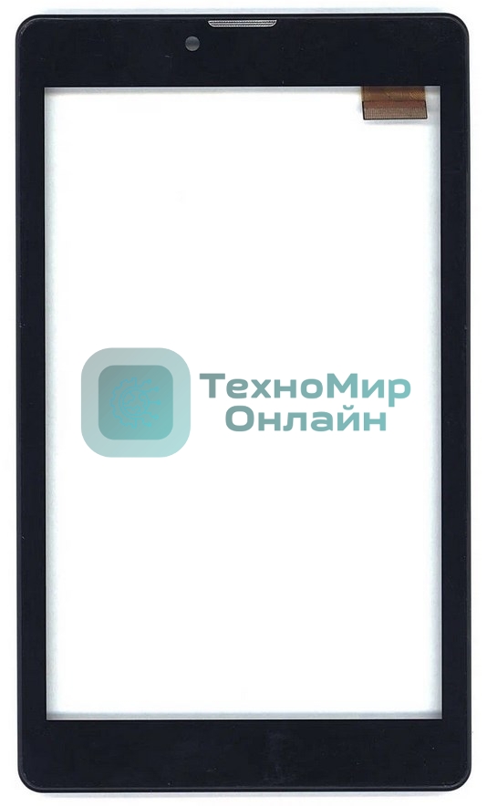 Сенсорное стекло (тачскрин) для Irbis TZ736, черное с рамкой