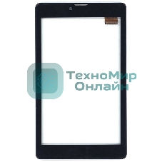 Сенсорное стекло (тачскрин) для Irbis TZ736, черное с рамкой