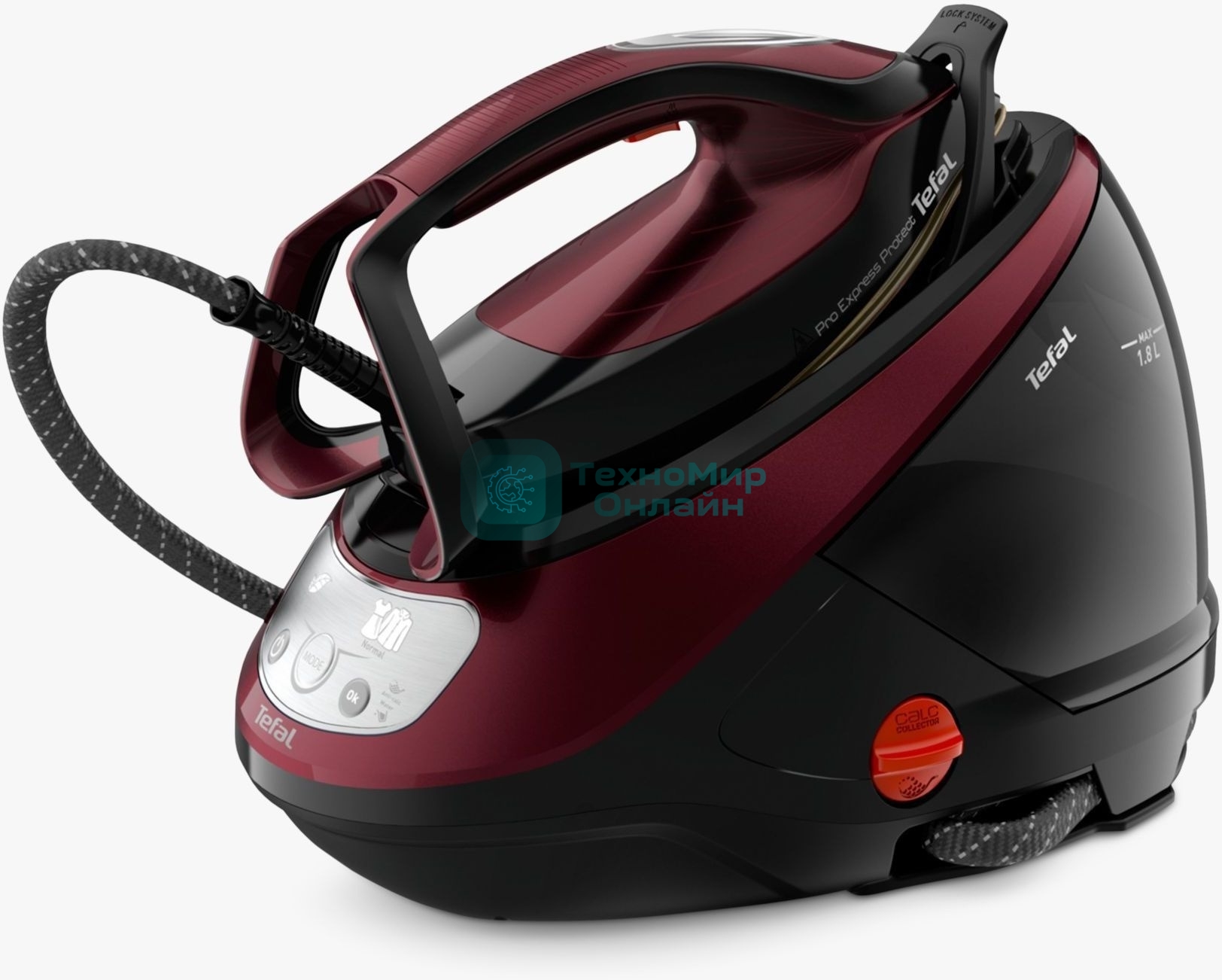 Парогенератор Tefal GV9230E0 вишнeвый 2600Вт 7.5 бар
