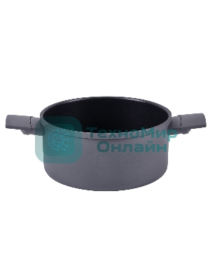 Кастрюля Maunfeld ASTRID MF24ASTR1CR из кованого алюминия со стеклянной крышкой, 24 см, 4.6 л