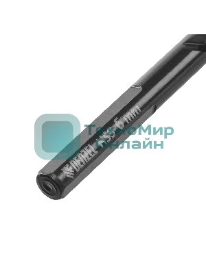 Сверло по металлу Denzel 6 мм, HSS-Tin, Golden Tip, 10 шт.